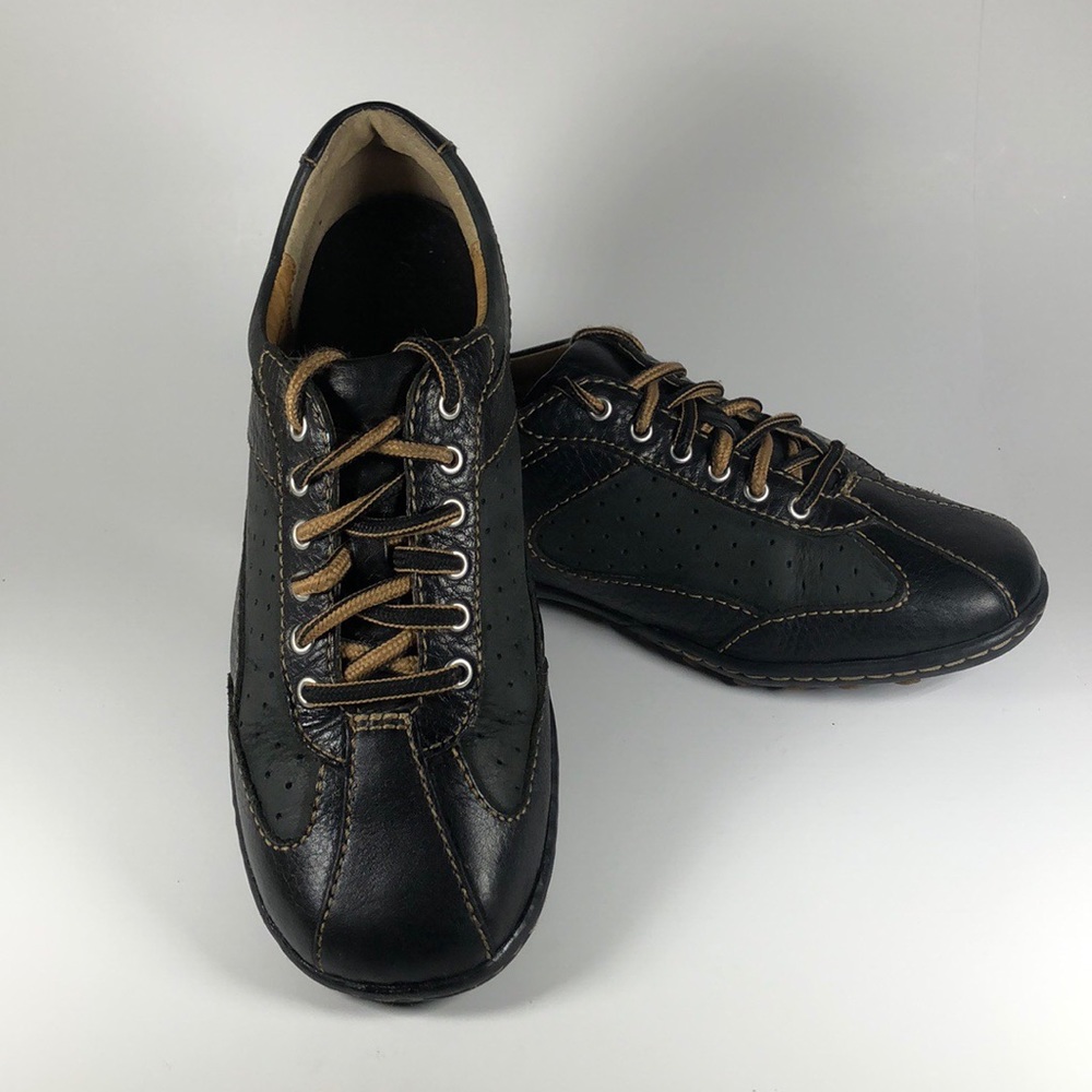 Born Women’s Oxford Black Leather/Suede 6.5/37